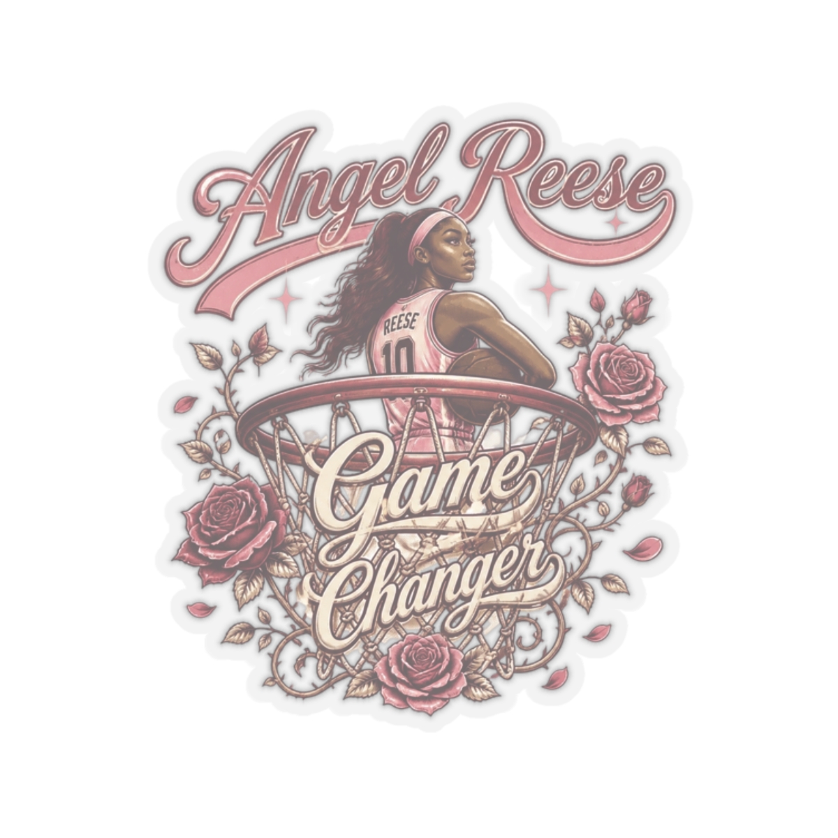 Angel Reese "Game Changer" Sticker - alternate angle 2, merchandise