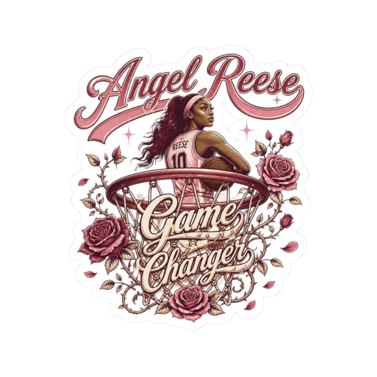Angel Reese "Game Changer" Sticker - alternate angle 1, merchandise
