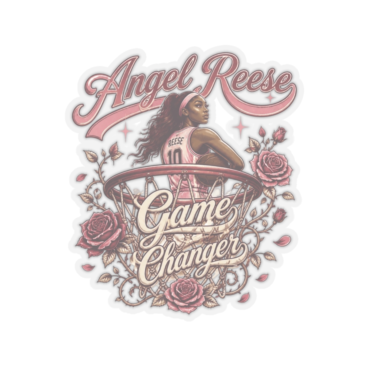 Angel Reese "Game Changer" Sticker - alternate angle 4, merchandise