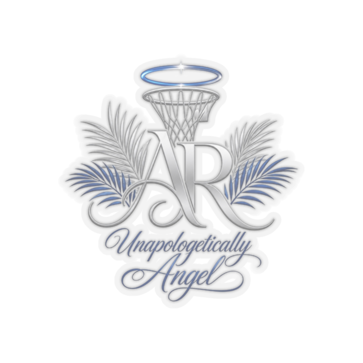 Angel Reese Initials Palm Leaves Sticker