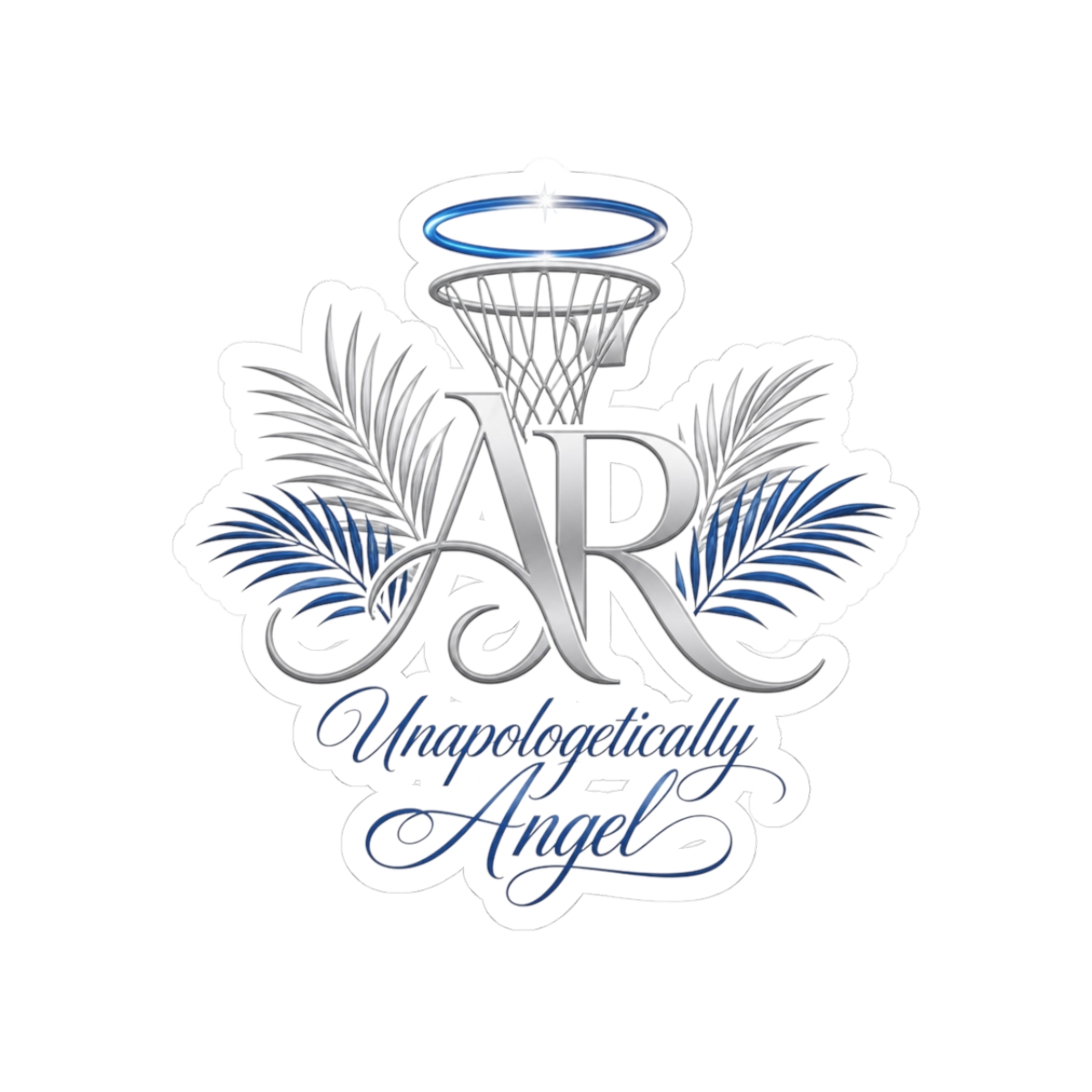 Angel Reese Initials Palm Leaves Sticker