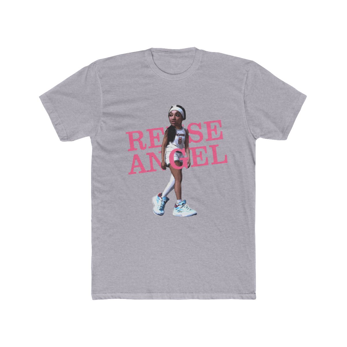 Angel Reese #5 Big Cute Head Women Basketball - NH #77 T Shirt - alternate angle 4, merchandise