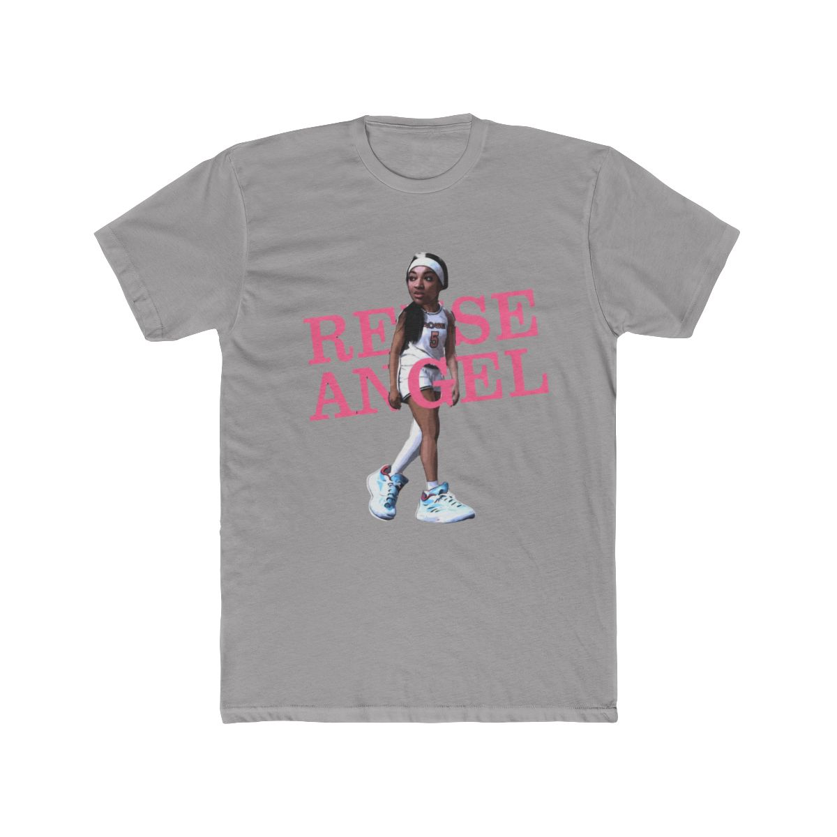 Angel Reese #5 Big Cute Head Women Basketball - NH #77 T Shirt