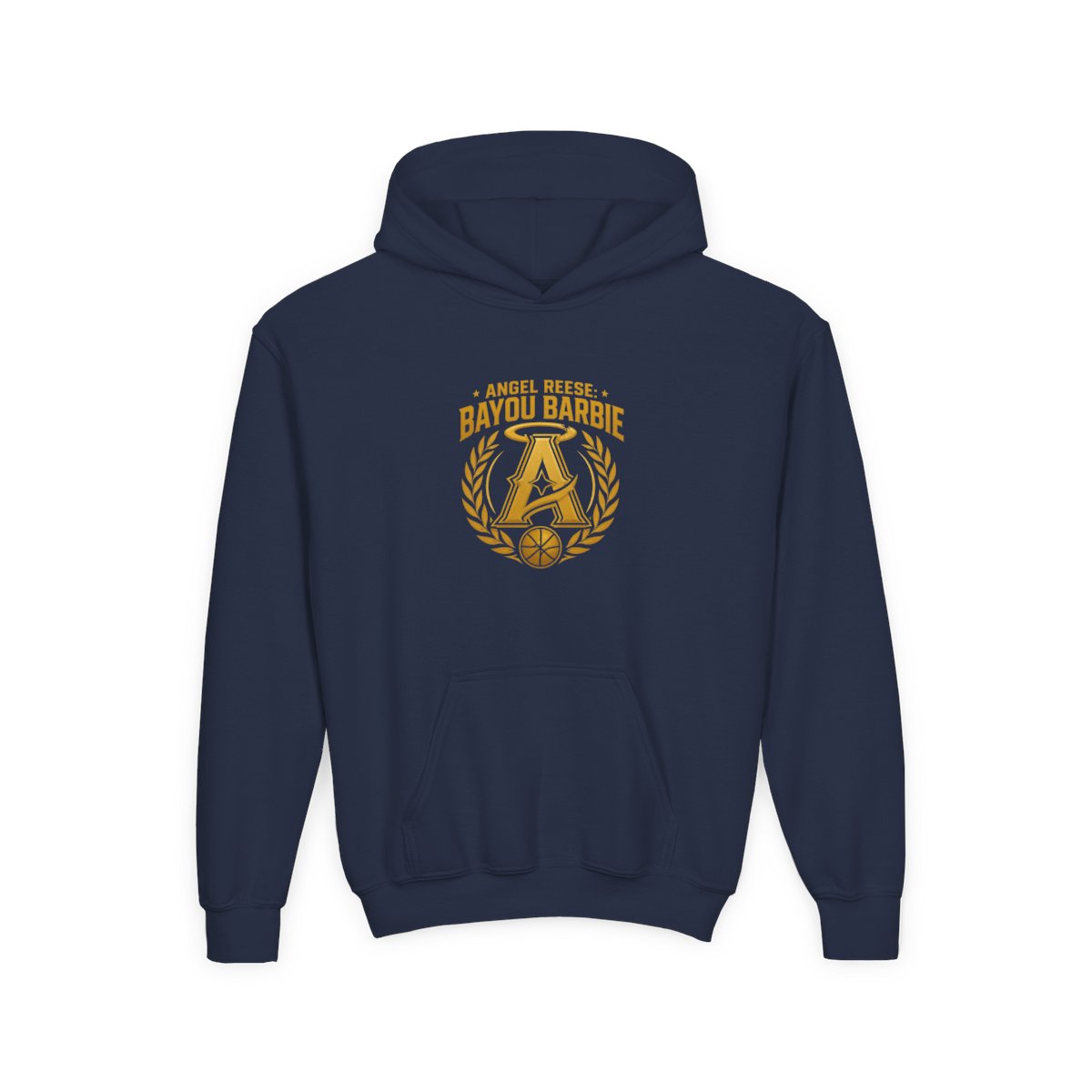 Angel Reese "Angel Reese: Bayou Barbie" Kids Hoodie - alternate angle 3, merchandise