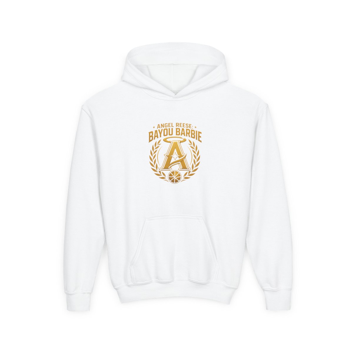 Angel Reese "Angel Reese: Bayou Barbie" Kids Hoodie - alternate angle 2, merchandise