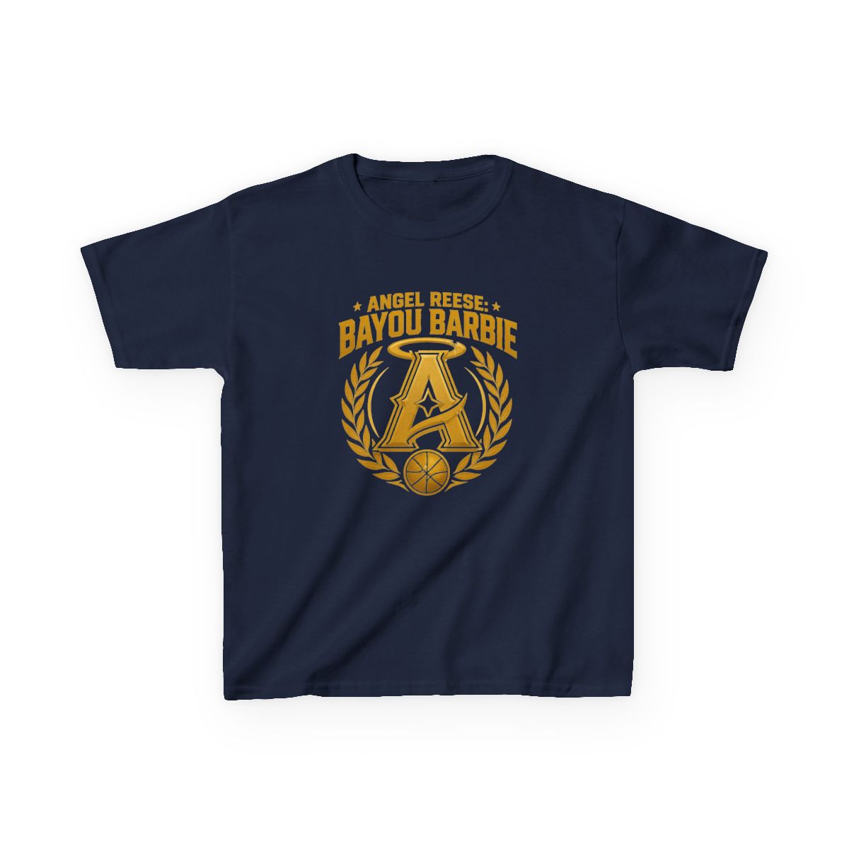 Angel Reese "Angel Reese: Bayou Barbie" Unisex Kids Tee - alternate angle 3, merchandise