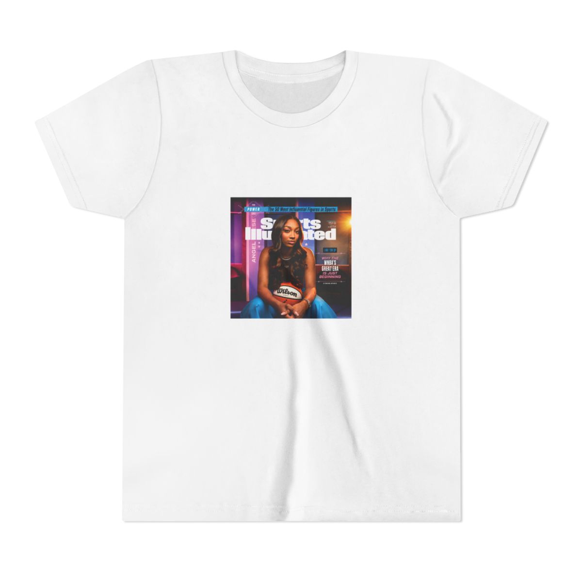 Angel Reese 2024 SI Power List Kids T Shirt