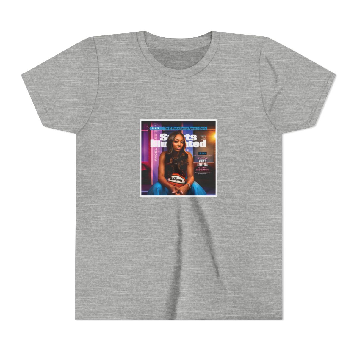 Angel Reese 2024 SI Power List Kids T Shirt - alternate angle 5, merchandise