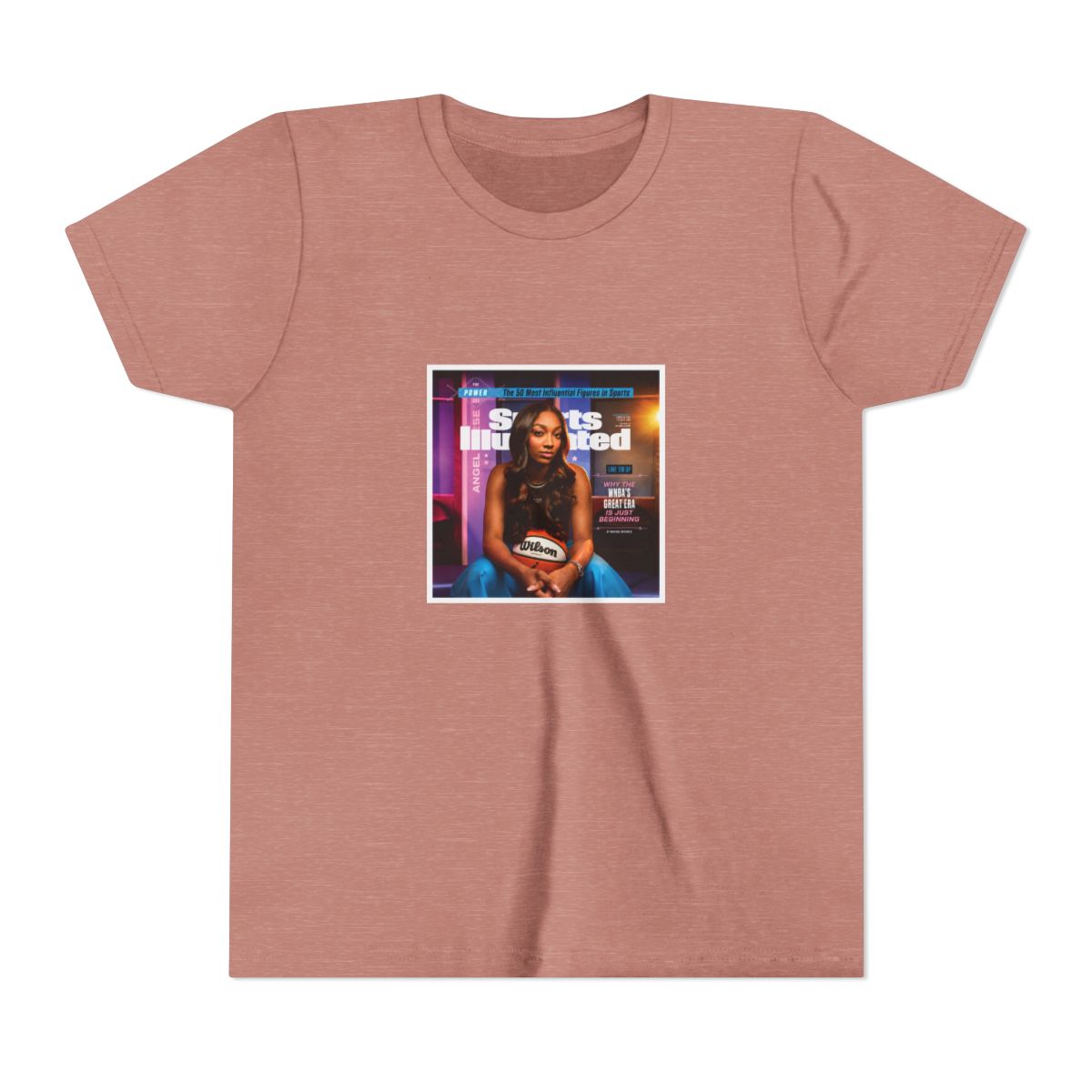 Angel Reese 2024 SI Power List Kids T Shirt - alternate angle 2, merchandise