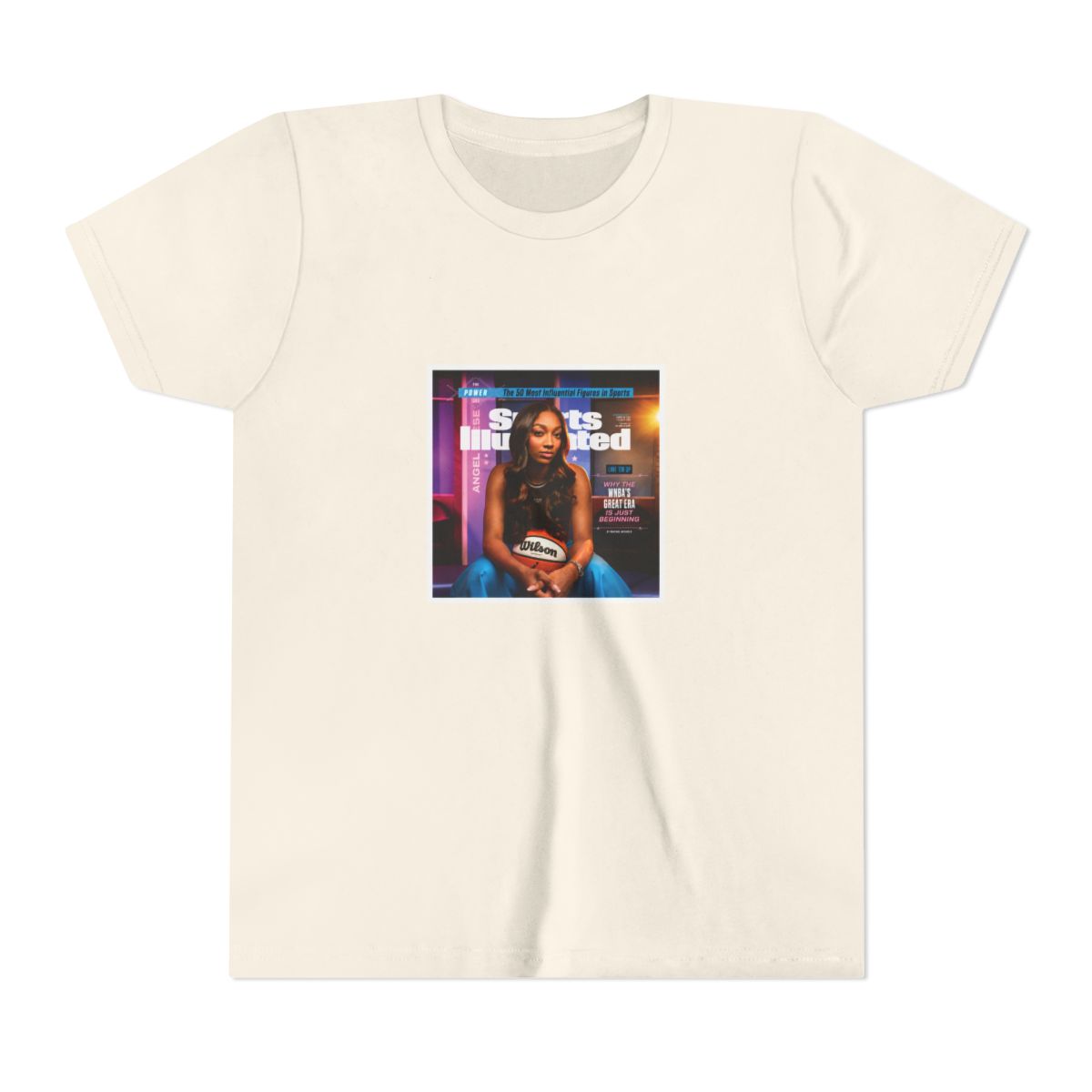 Angel Reese 2024 SI Power List Kids T Shirt - alternate angle 3, merchandise